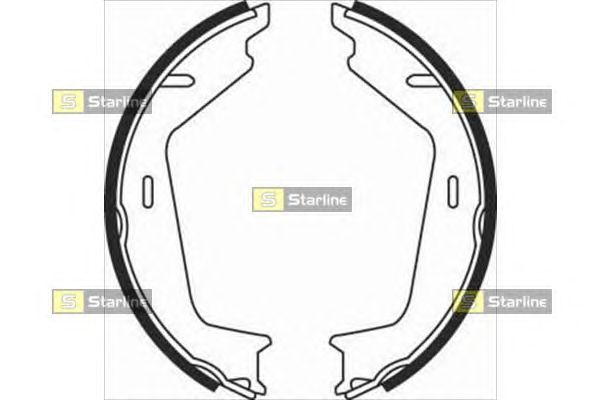 Тормозные колодки ручника STARLINE BC 08260
