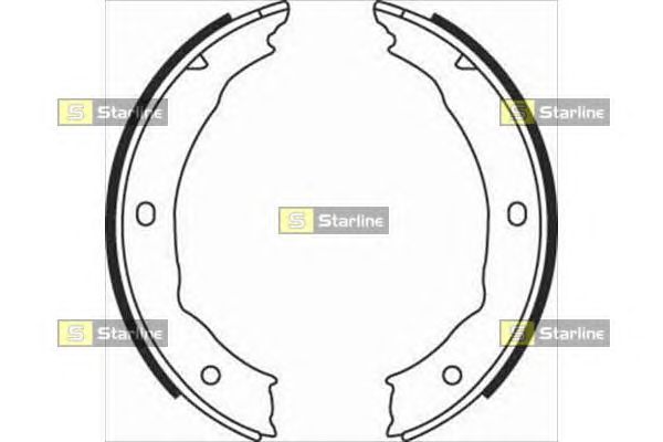 Тормозные колодки ручника STARLINE BC 08400