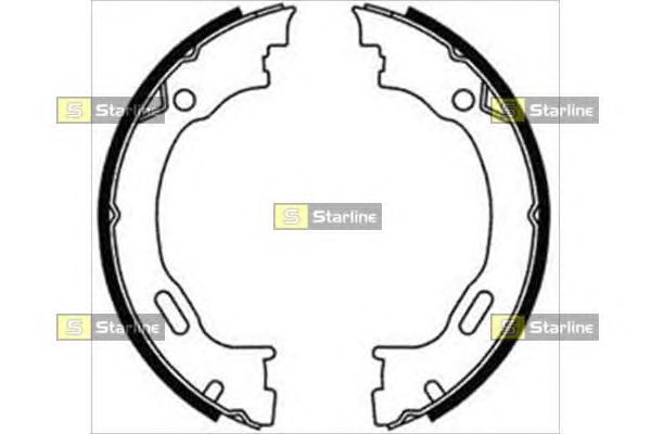 Тормозные колодки ручника STARLINE BC 08720