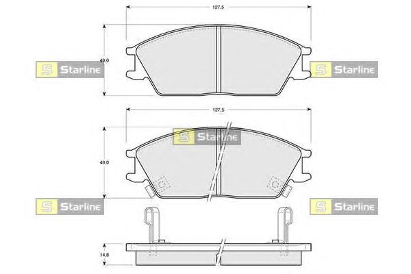 Тормозные колодки STARLINE BD S047