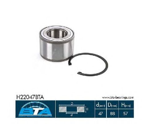 Ступичный подшипник BTA H22047BTA