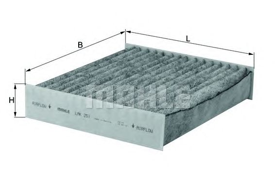 Фильтр салона KNECHT LAK 251