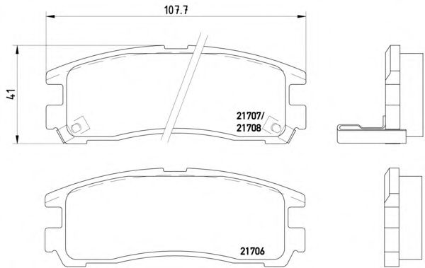 Тормозные колодки TEXTAR 2170602