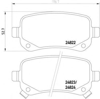 Тормозные колодки TEXTAR 2482201
