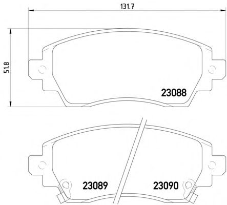 Тормозные колодки TEXTAR 2308801