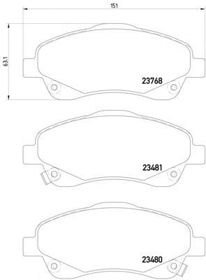 Тормозные колодки TEXTAR 2376802