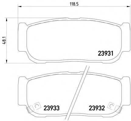 Тормозные колодки TEXTAR 2393101