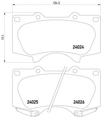Тормозные колодки TEXTAR 2402401
