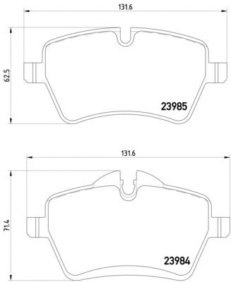 Тормозные колодки TEXTAR 2398404