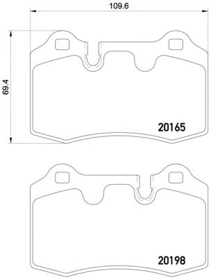 Тормозные колодки TEXTAR 2016501