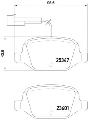 Тормозные колодки TEXTAR 2534701