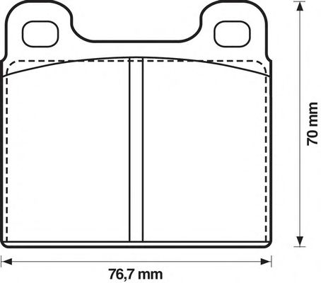 Тормозные колодки JURID 571236D