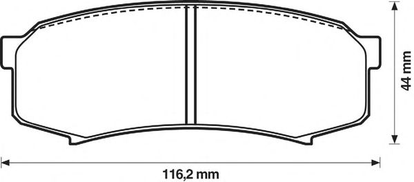 Тормозные колодки JURID 572245J