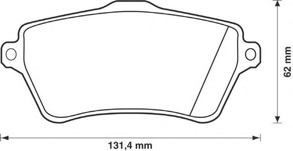 Тормозные колодки JURID 573102JC