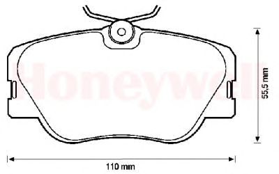 Тормозные колодки BENDIX 571560B