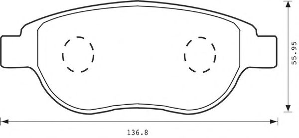 Тормозные колодки BENDIX 573031B