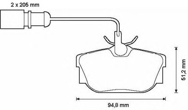Тормозные колодки BENDIX 573049B