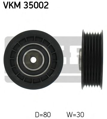 Направляющий / паразитный ролик поликлинового ремня SKF VKM 35002