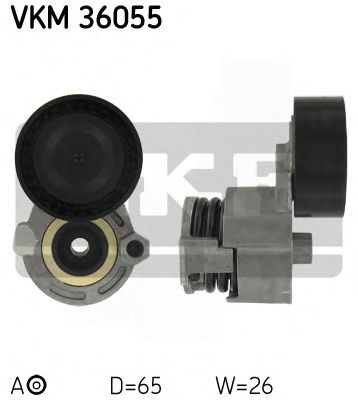Натяжной ролик поликлинового ремня SKF VKM 36055