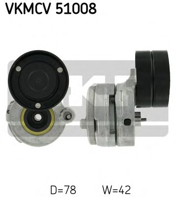 Натяжной ролик поликлинового ремня SKF VKMCV 51008