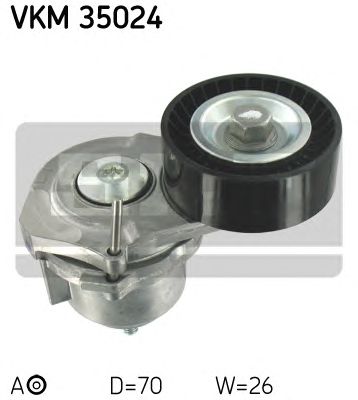Натяжной ролик поликлинового ремня SKF VKM 35024
