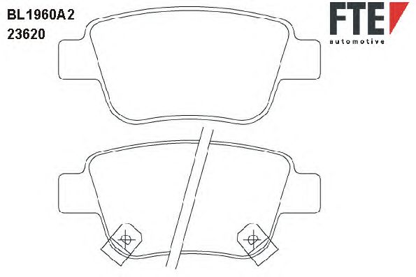 Тормозные колодки FTE BL1960A2