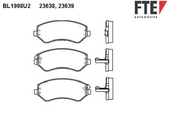 Тормозные колодки FTE BL1998U2