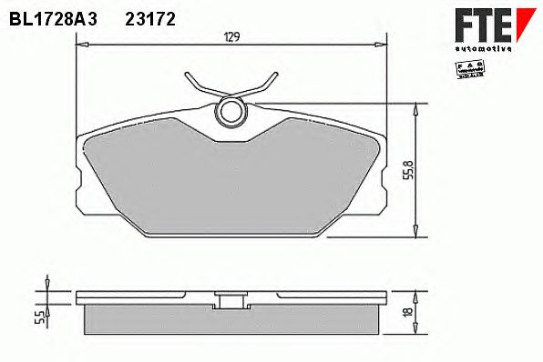 Тормозные колодки FTE BL1728A3