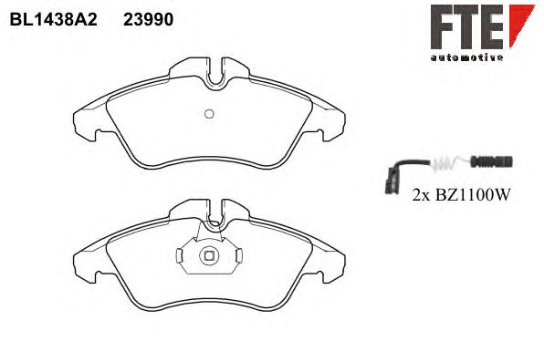 Тормозные колодки FTE BL1438A2