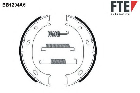 Тормозные колодки ручника FTE BB1294A6