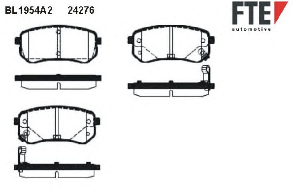 Тормозные колодки FTE BL1954A2