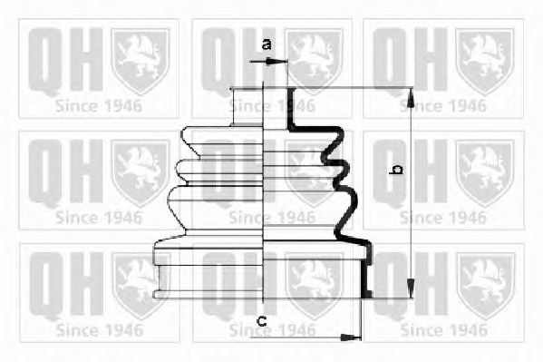 Комплект пыльника ШРУСа QUINTON HAZELL QJB369