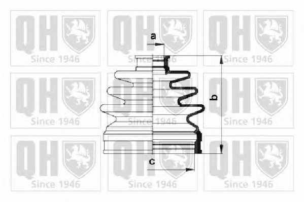 Комплект пыльника ШРУСа QUINTON HAZELL QJB985