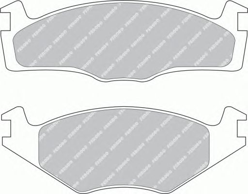 Тормозные колодки FERODO FDB1072G