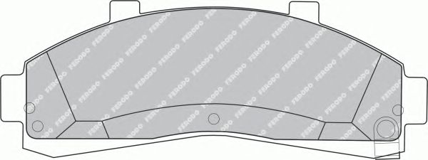 Тормозные колодки FERODO FDB1129