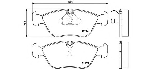 Тормозные колодки BREMBO P 86 013