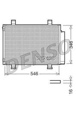 Радиатор кондиционера DENSO DCN47001