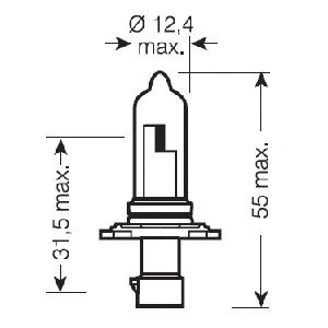 Лампа накаливания OSRAM 9005XS (фара дальнего света, противотуманная фара)