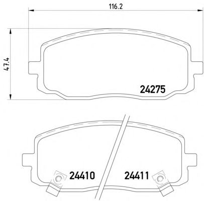 Тормозные колодки MINTEX MDB2720