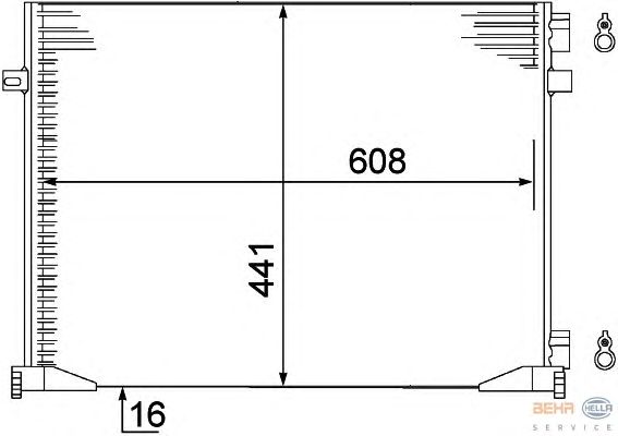 Радіатор кондиціонера HELLA 8FC 351 306-661