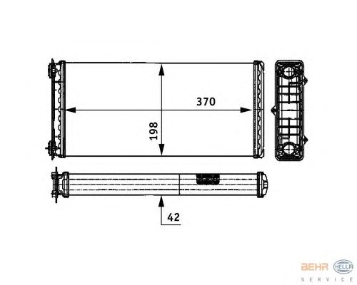 Радіатор опалення HELLA 8FH 351 312-181