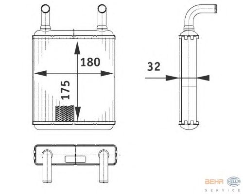 Радіатор опалення HELLA 8FH 351 312-581