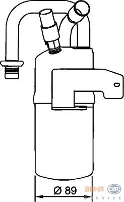 Осушувач кондиціонера HELLA 8FT 351 335-011