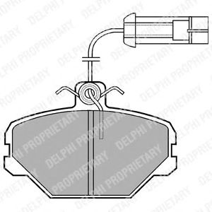 Тормозные колодки DELPHI LP1027