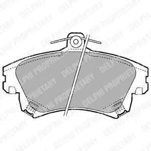 Тормозные колодки DELPHI LP1398