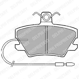 Тормозные колодки DELPHI LP518