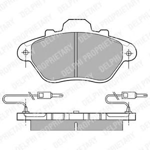 Тормозные колодки DELPHI LP654