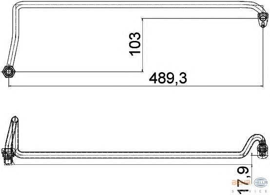 Трубопровод, теплообменник HELLA 8MY 376 755-571
