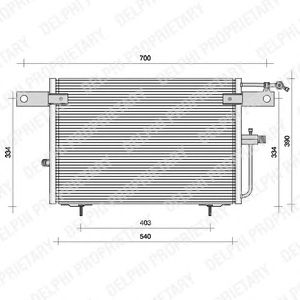 Радиатор кондиционера DELPHI TSP0225083