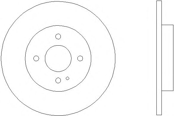 Тормозной диск HELLA 8DD 355 116-071 PRO
